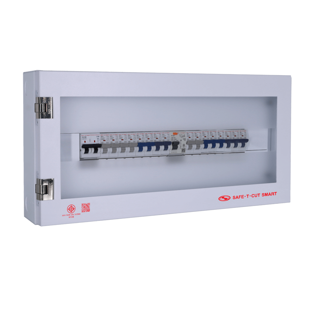 ชุดตู้คอนซุเมอร์ยูนิต 16 ช่อง เบรคเกอร์กันดูด 100 แอมป์ เซฟ-ที-คัท สมาร์ท รุ่น IGEN02 BYPASS